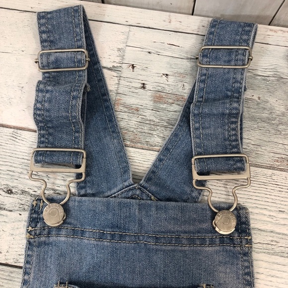 Blue Spice Denim Short Overalls 0 - Picture 7 of 13